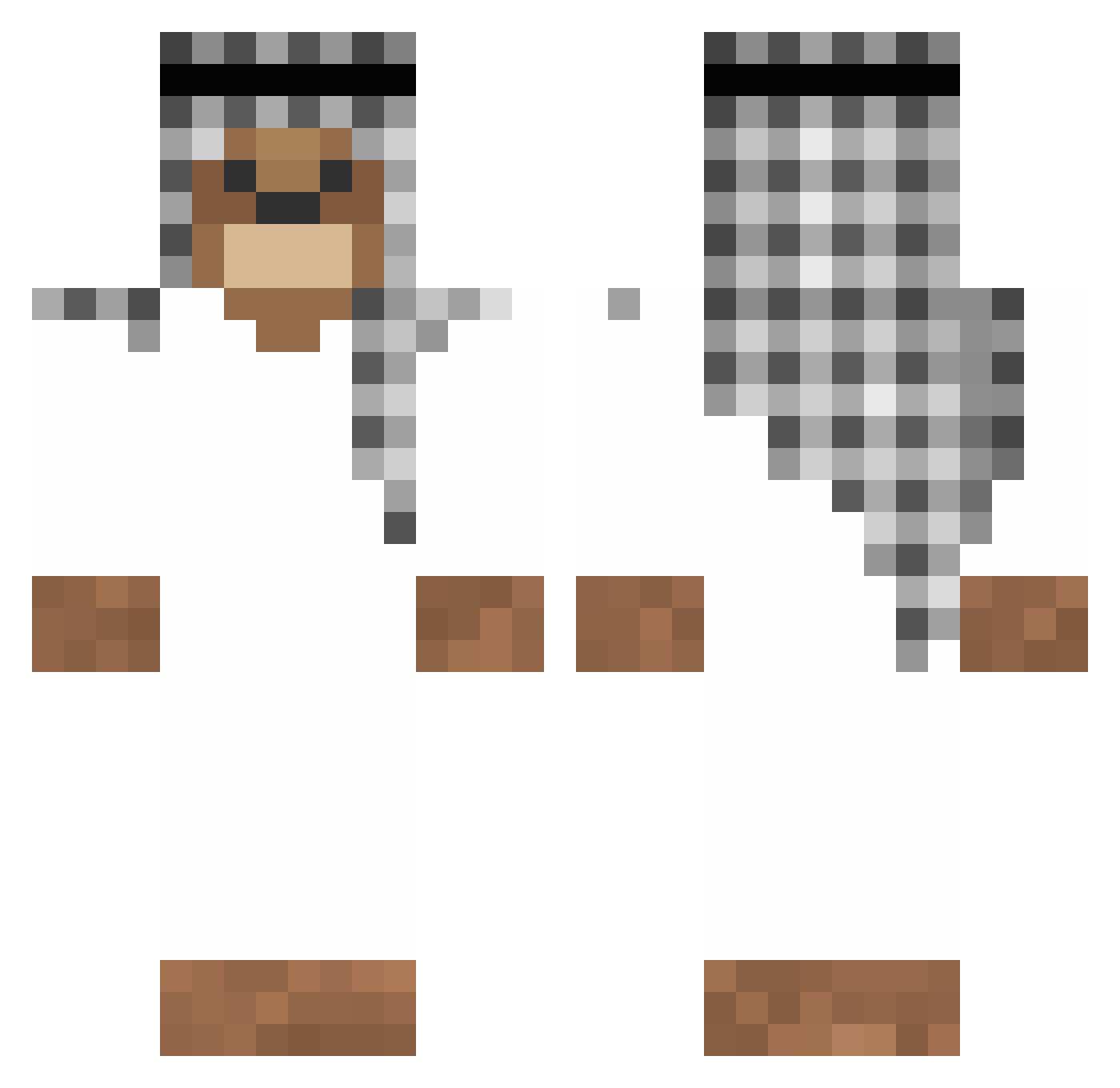 i_vt Minecraft skin, front and back view
