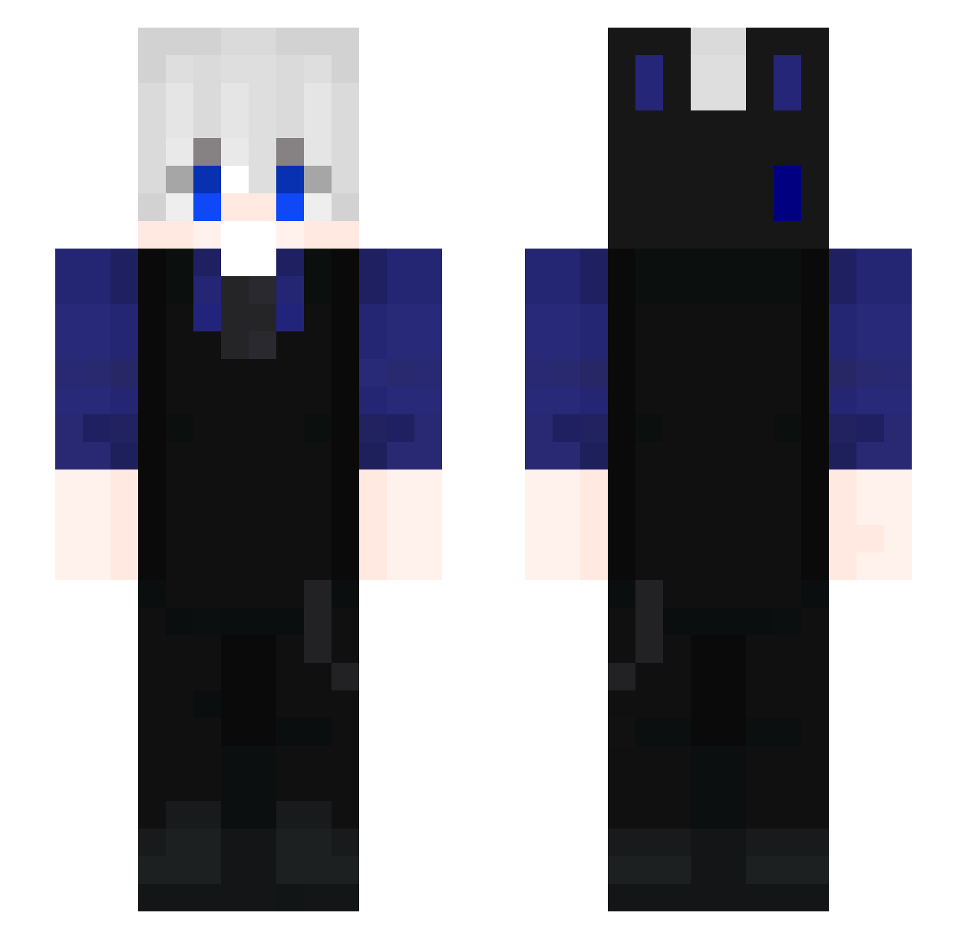 Touby_ Minecraft skin, front and back view