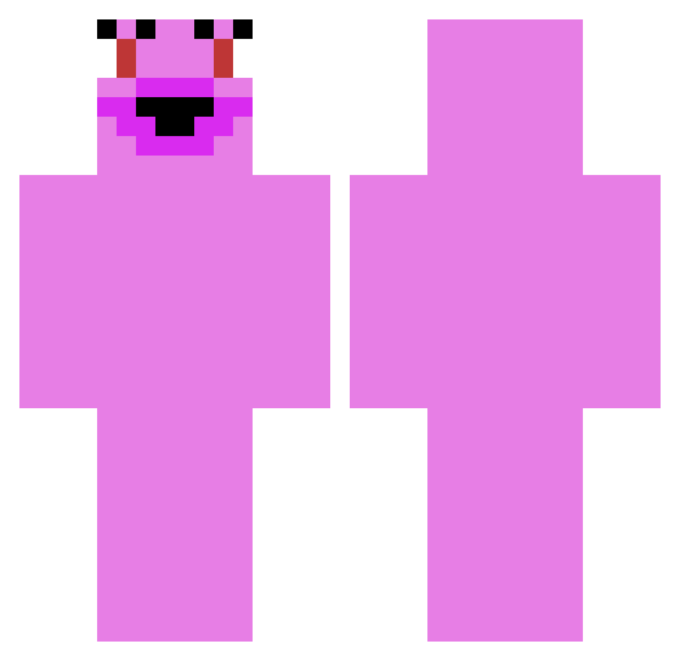 de7nis8 Minecraft skin, front and back view