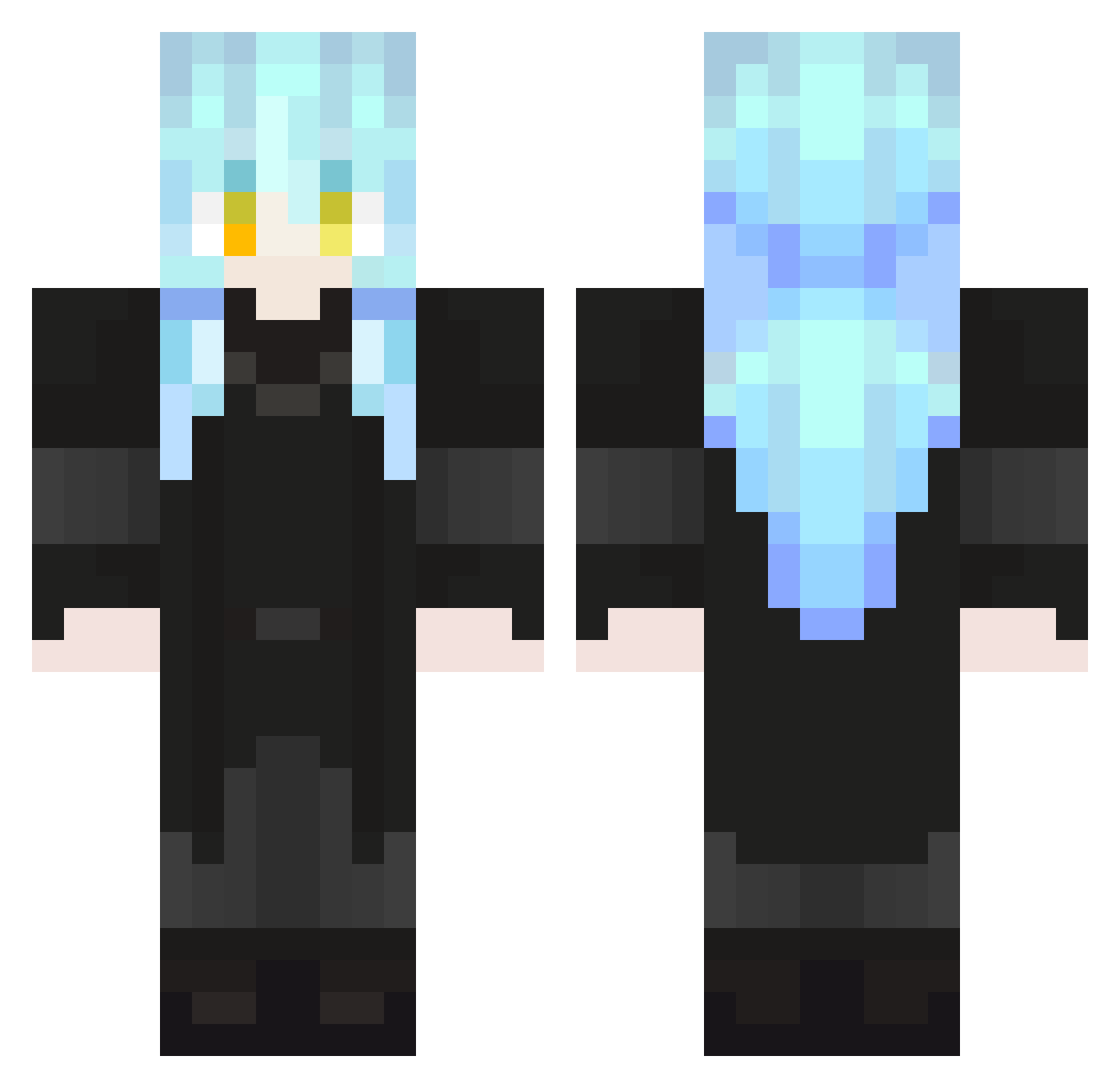 JoshuaAng Minecraft skin, front and back view