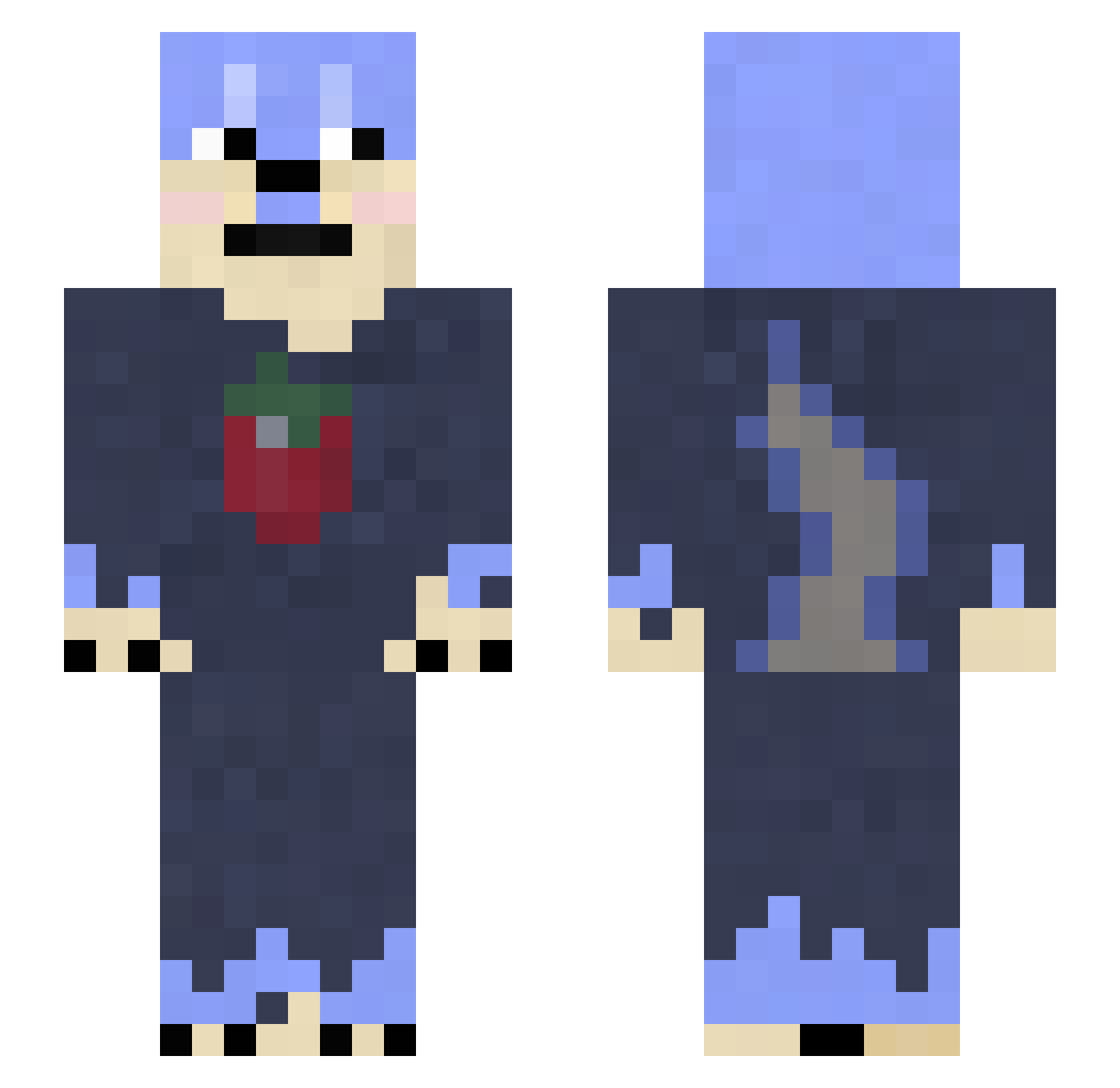 Xiao_bai543 Minecraft skin, front and back view
