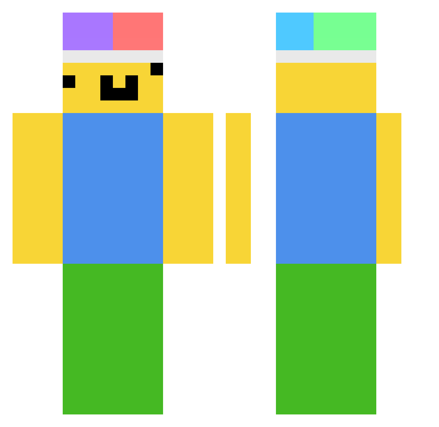 _DOBBANG_ Minecraft skin, front and back view
