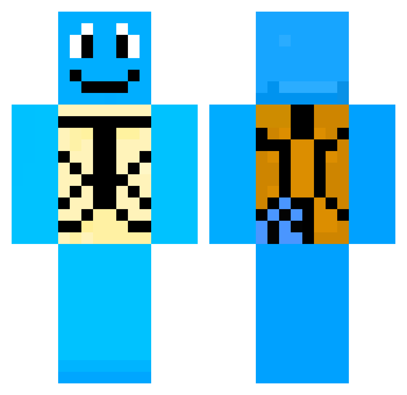 PokemonMaster692 Minecraft skin, front and back view