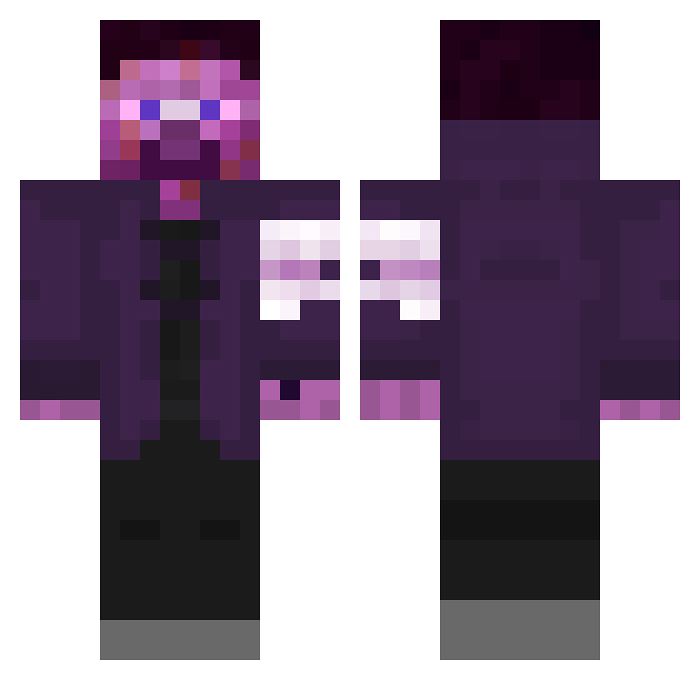 Snappy_Guardian Minecraft skin, front and back view