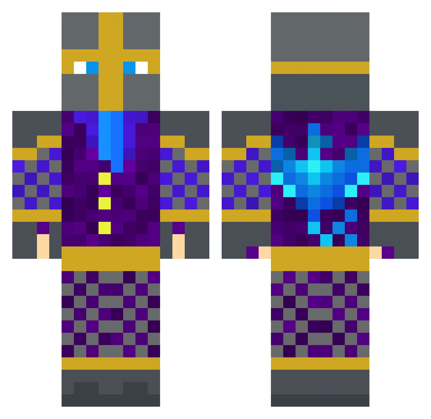 anjinho666777 Minecraft skin, front and back view