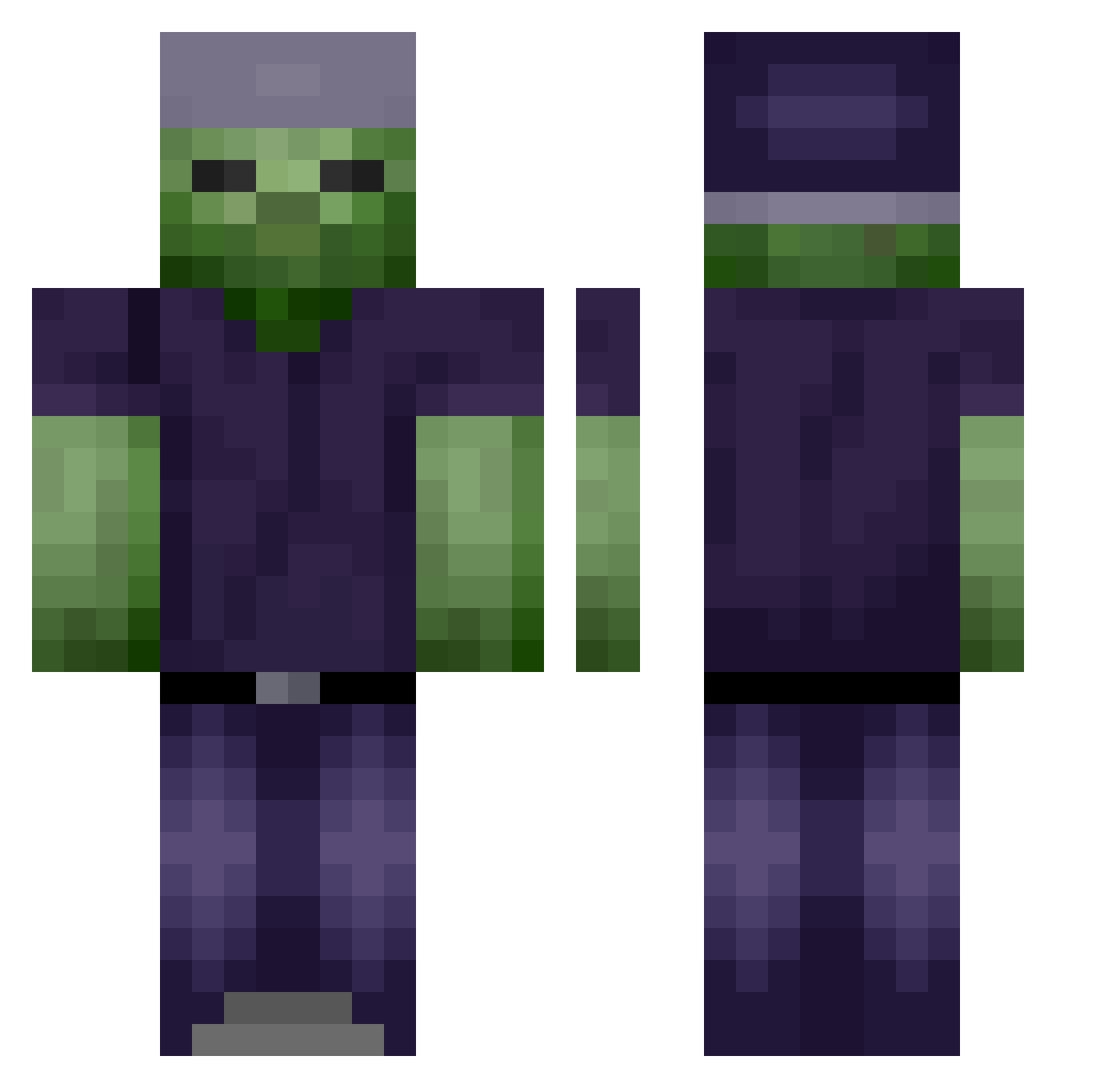 kdhy3469 Minecraft skin, front and back view