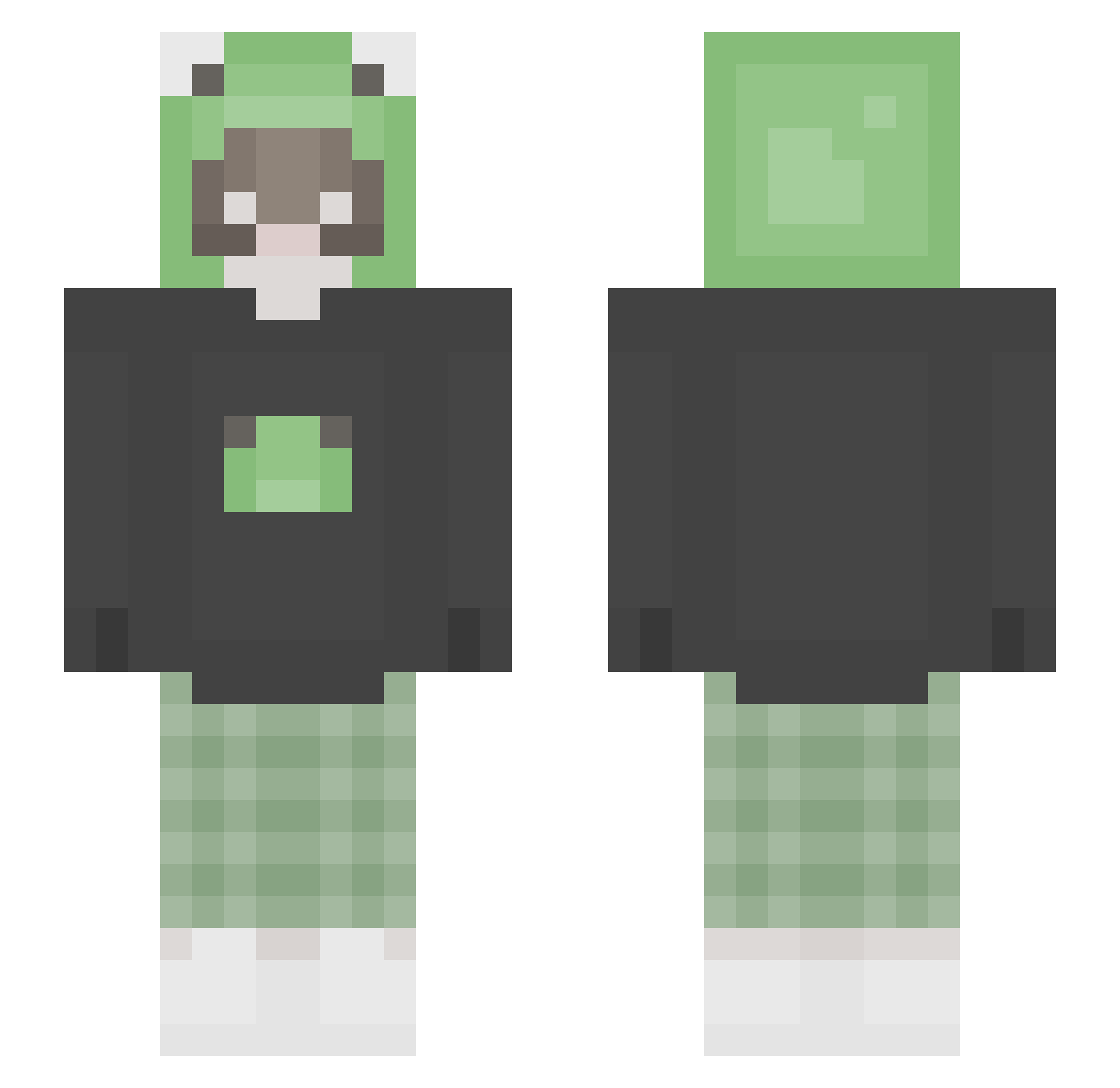 wannabe_femboy Minecraft skin, front and back view