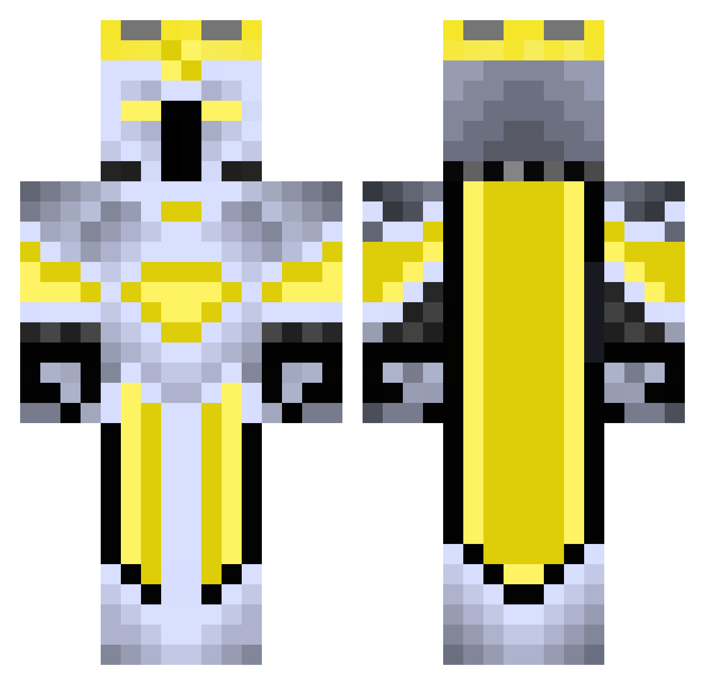 Schnitzel_Slayer Minecraft skin, front and back view