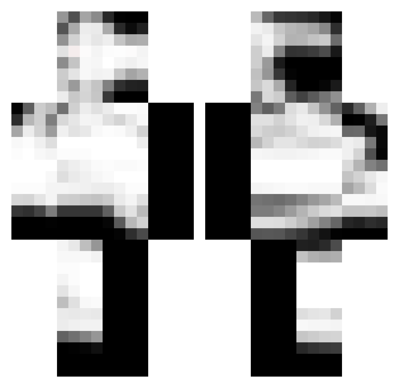 antxnelli Minecraft skin, front and back view