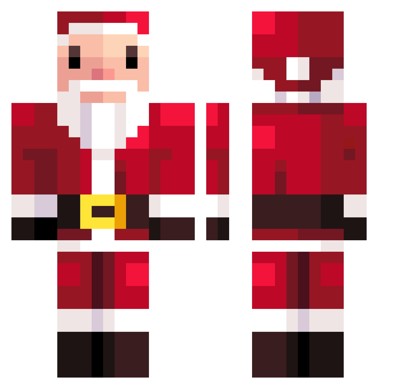 Bin_Jammin Minecraft skin, front and back view