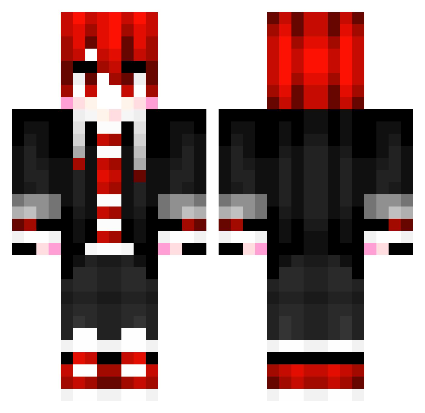 ZealVerZ Minecraft skin, front and back view