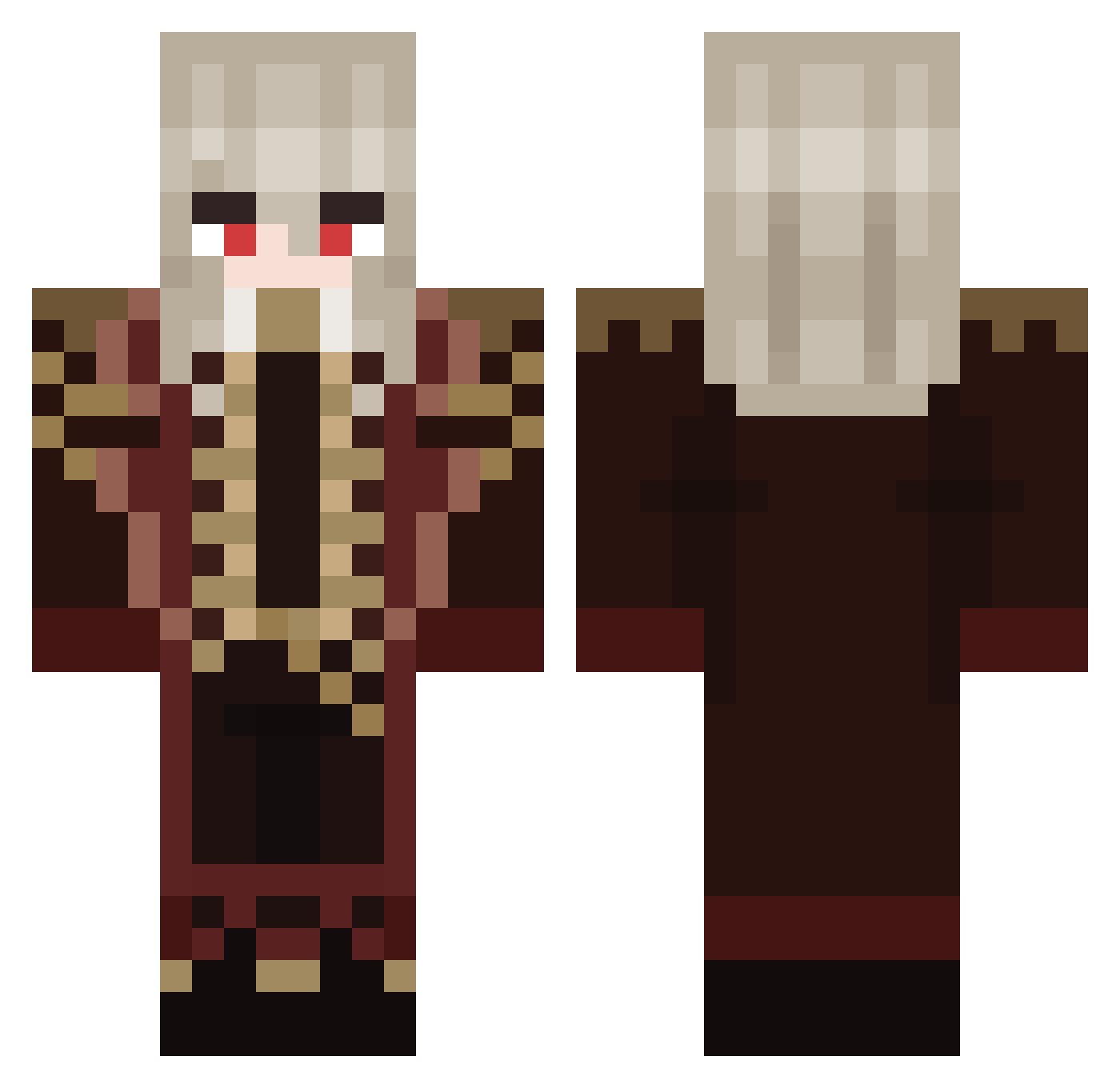 _MooM__ Minecraft skin, front and back view