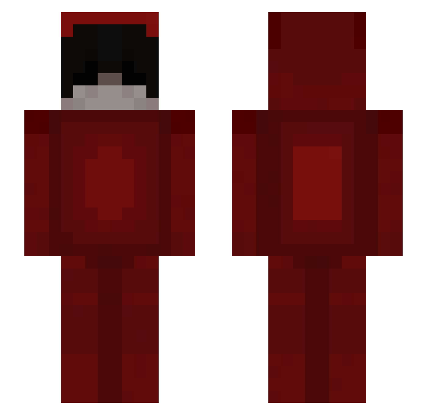 KongoBankkonto Minecraft skin, front and back view
