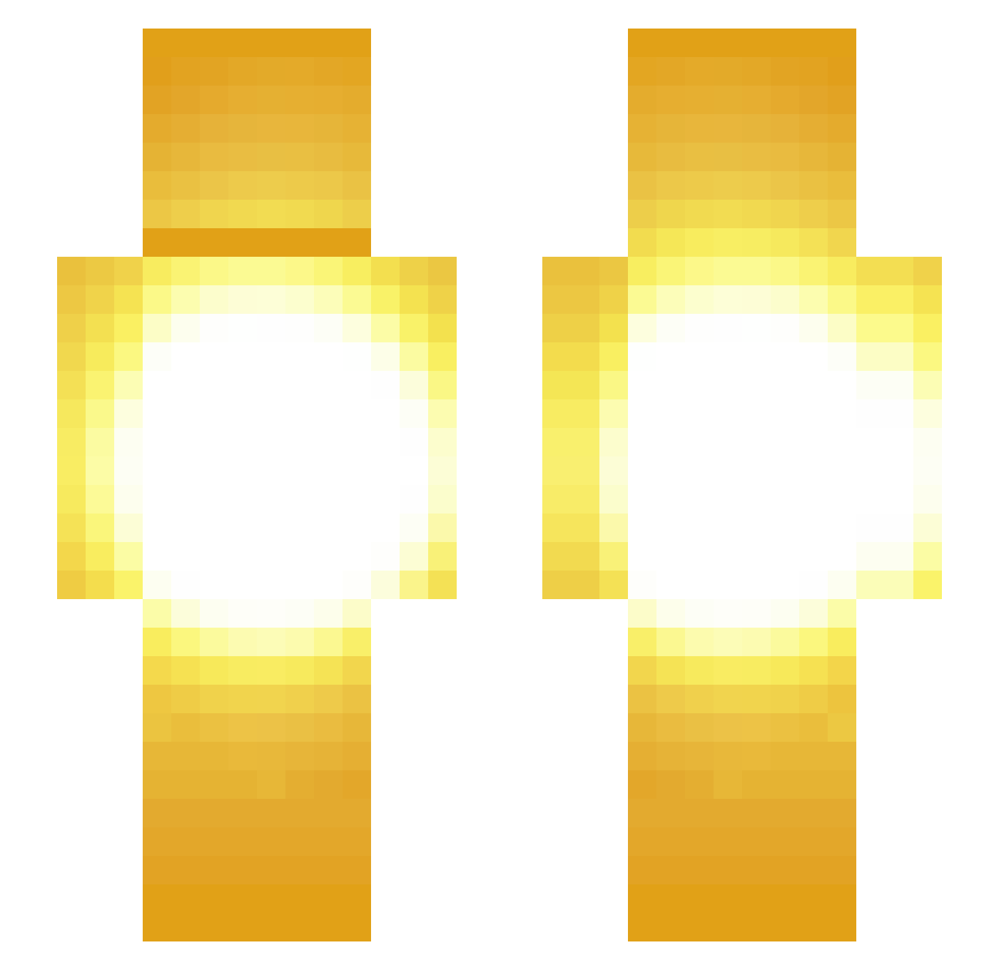 Trixap Minecraft skin, front and back view