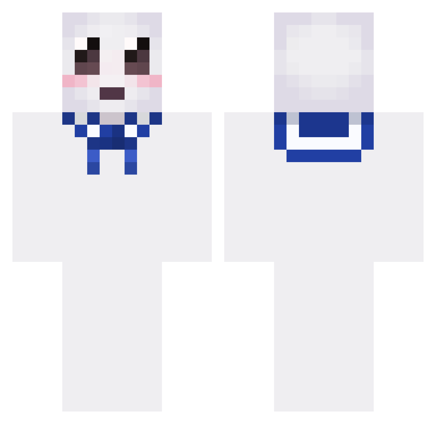 Gu_leungda Minecraft skin, front and back view