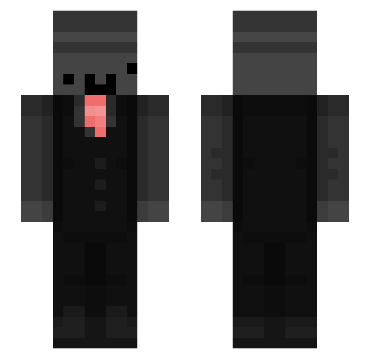 Raldonac_68 Minecraft skin, front and back view