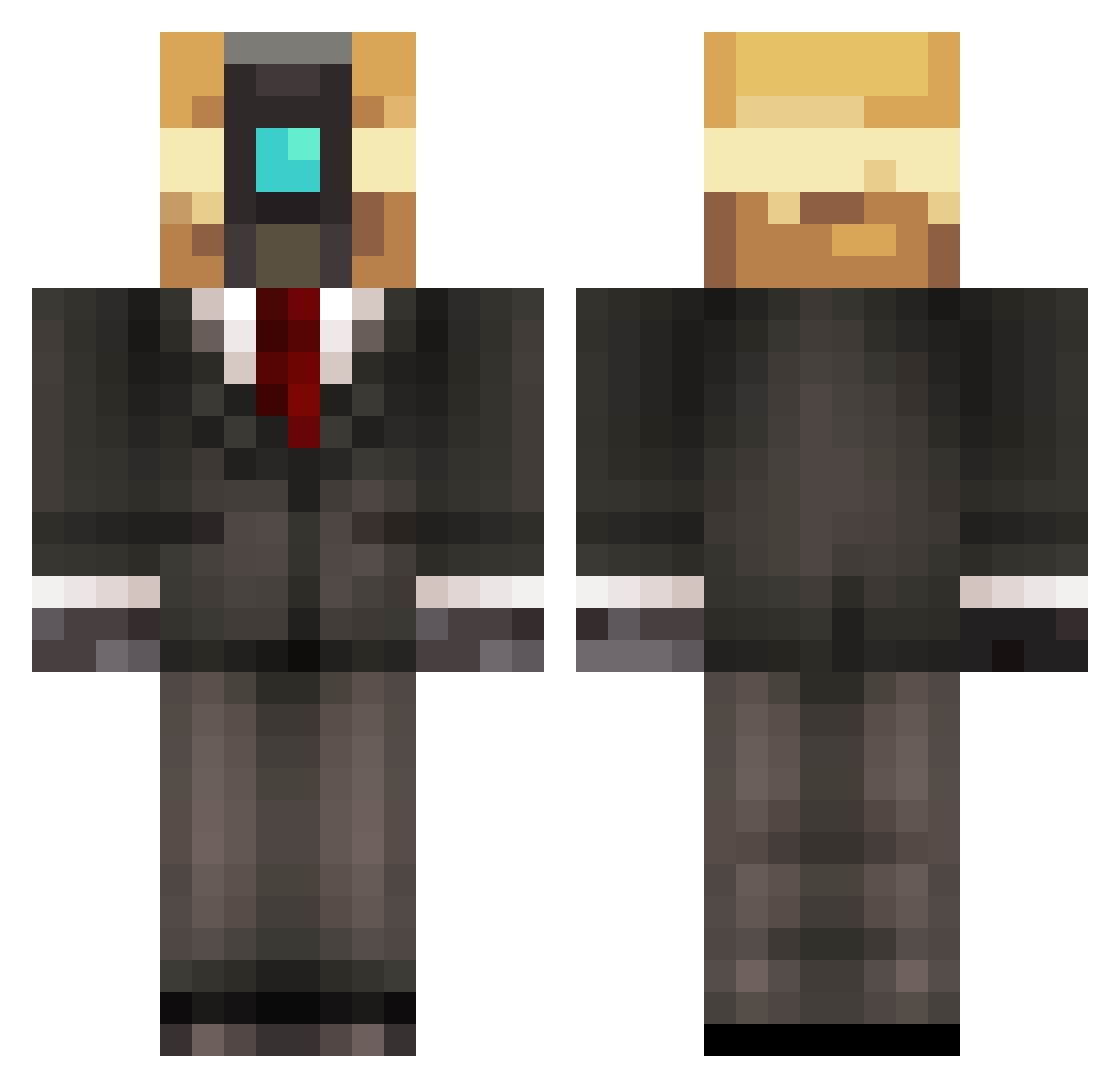 vojtanovak13 Minecraft skin, front and back view