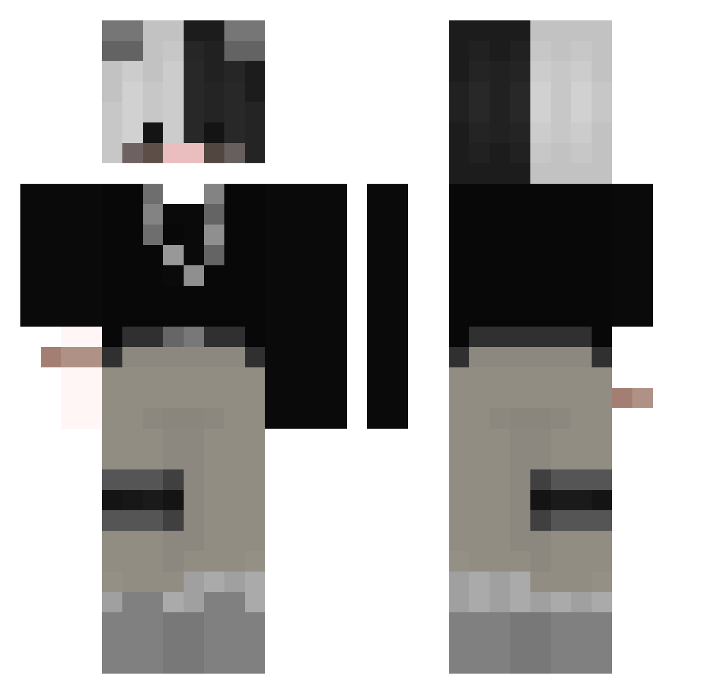 Cla_remont Minecraft skin, front and back view