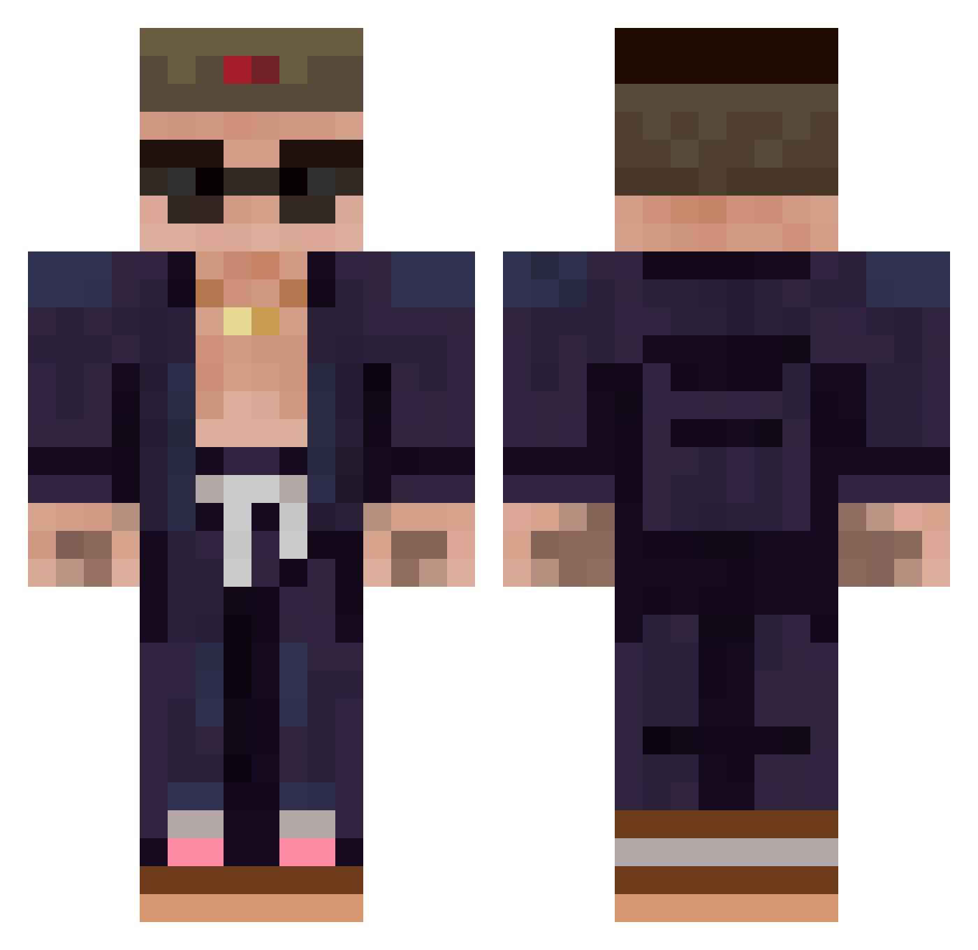 Tim_smxx Minecraft skin, front and back view