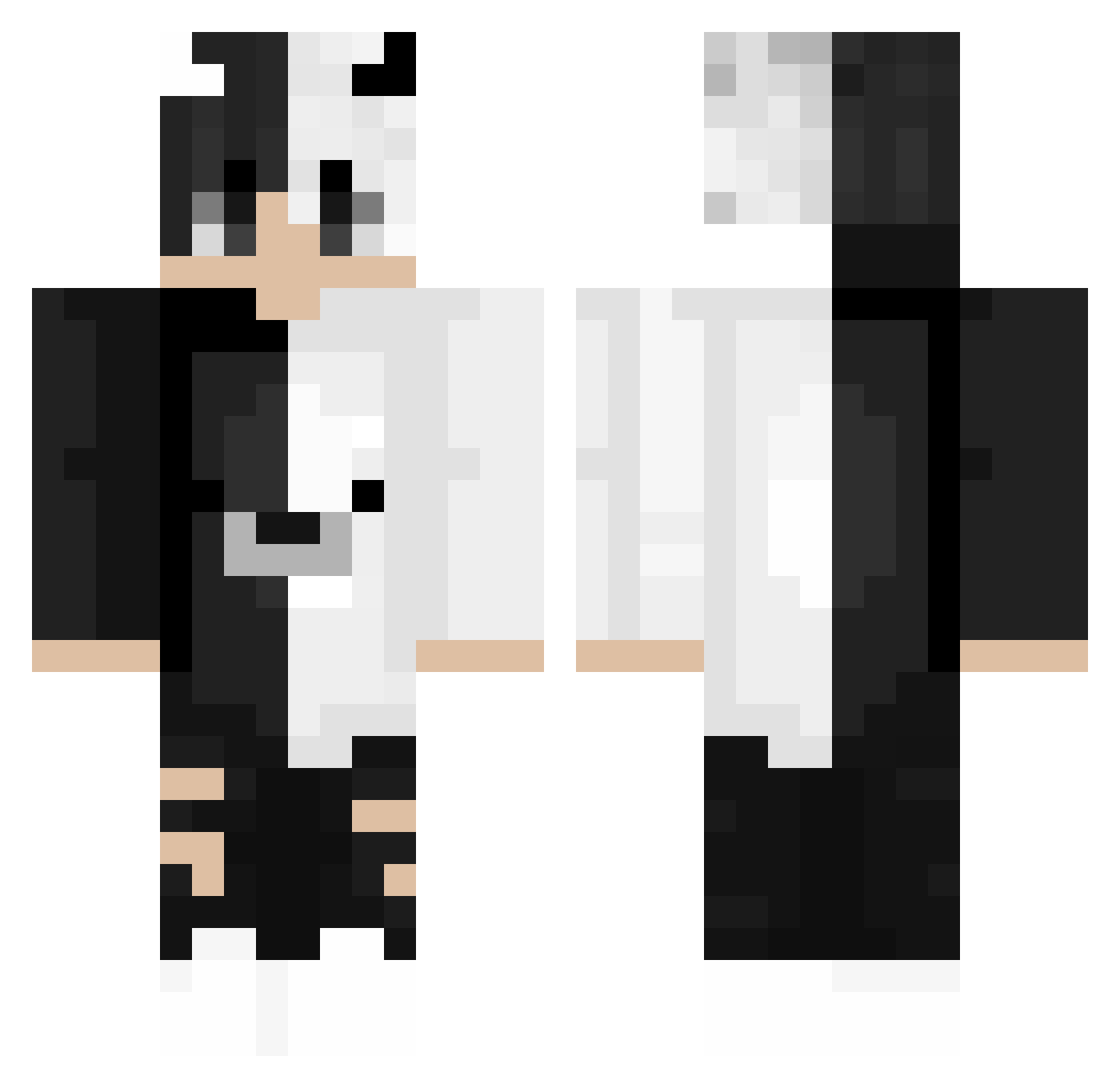 Mozz_ie Minecraft skin, front and back view