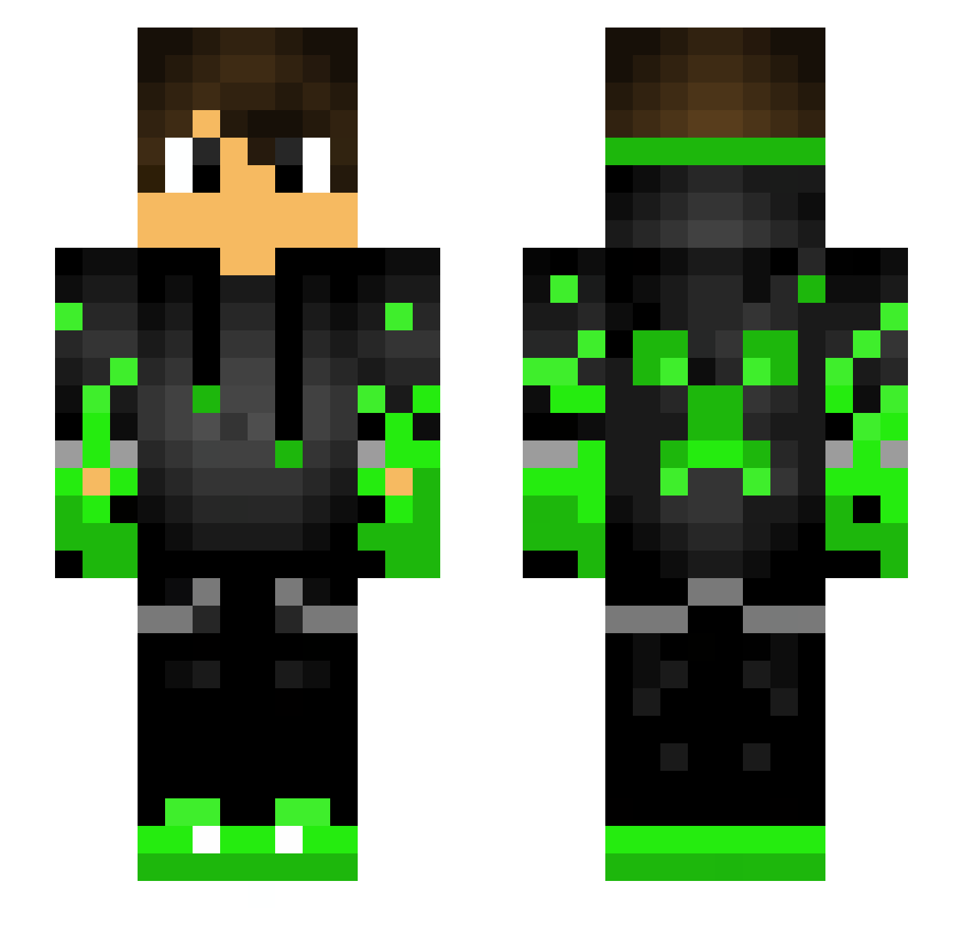 TobiasFinley Minecraft skin, front and back view