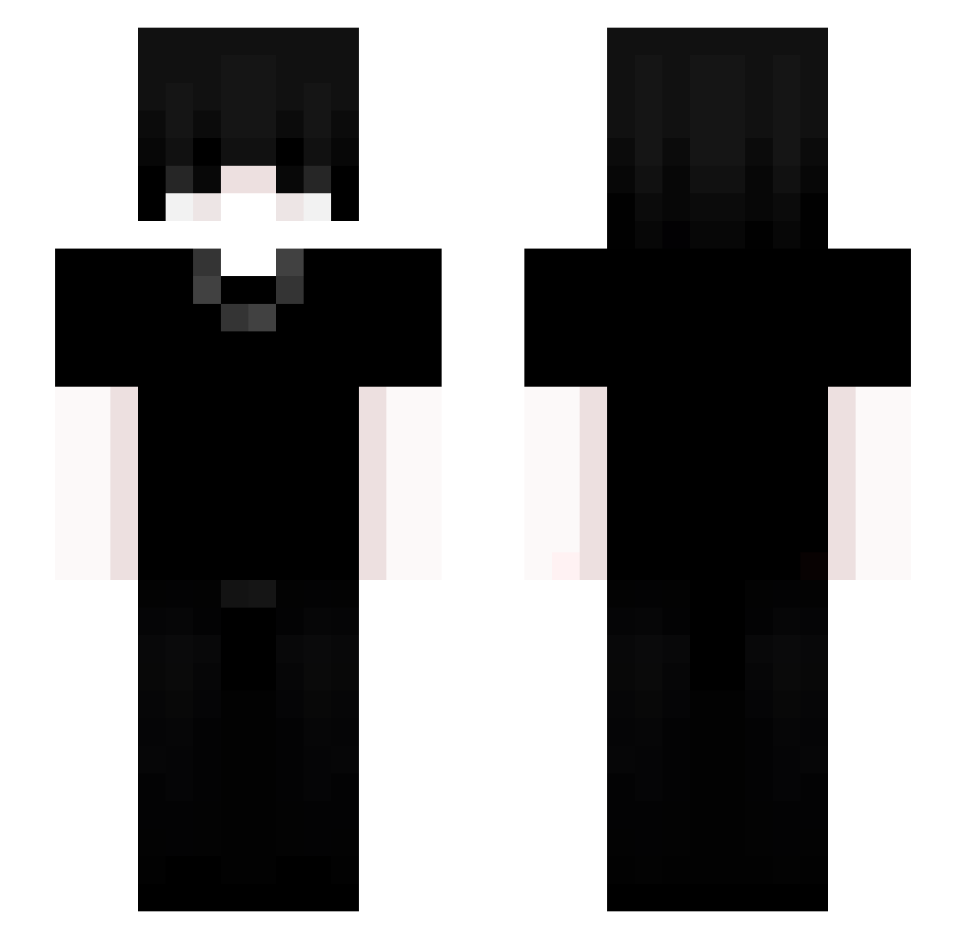 Yasin35098 Minecraft skin, front and back view