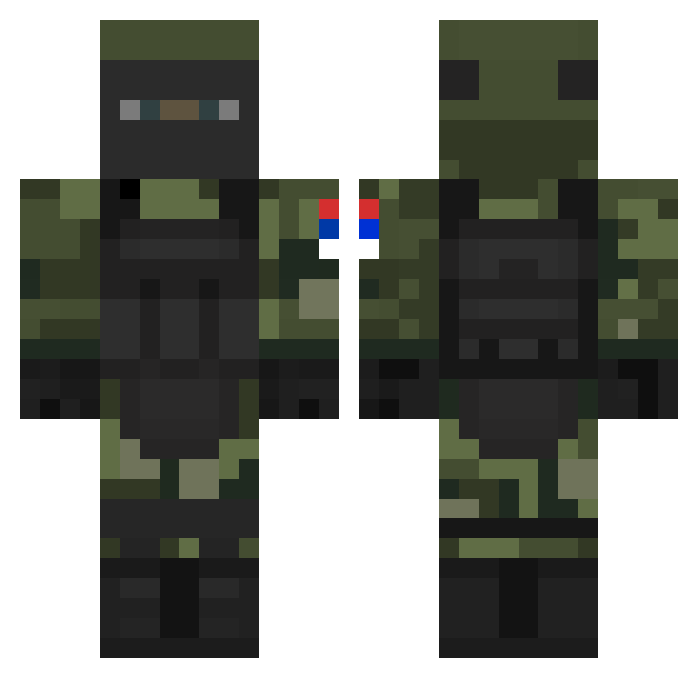 Von_Ivan Minecraft skin, front and back view