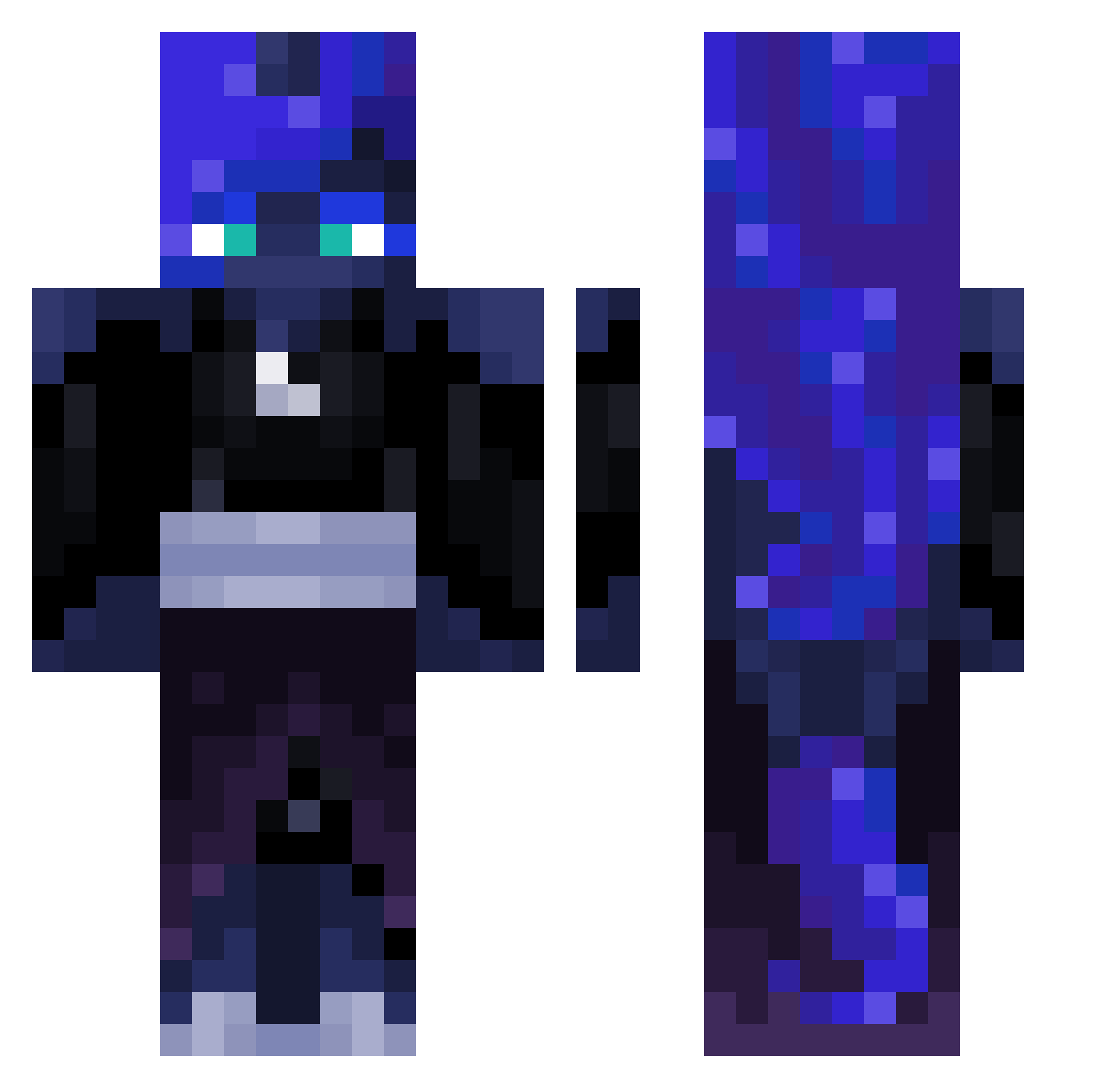 Stalonik Minecraft skin, front and back view