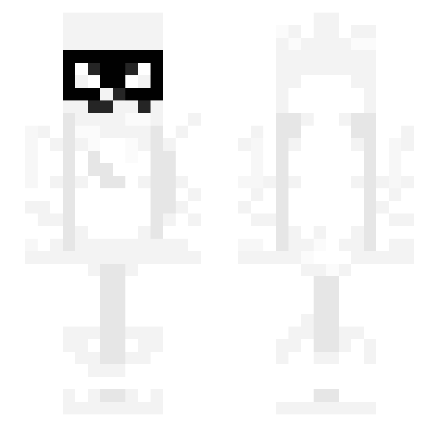 ChesterCinn Minecraft skin, front and back view