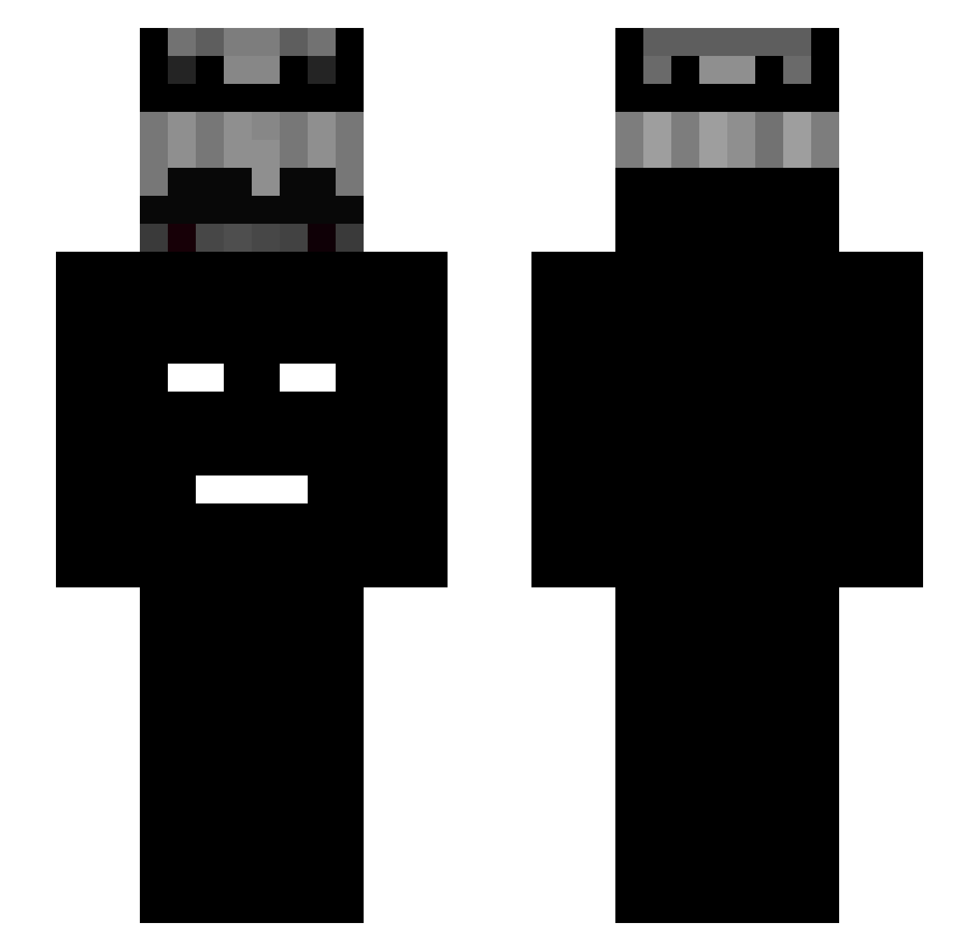 infr_ Minecraft skin, front and back view