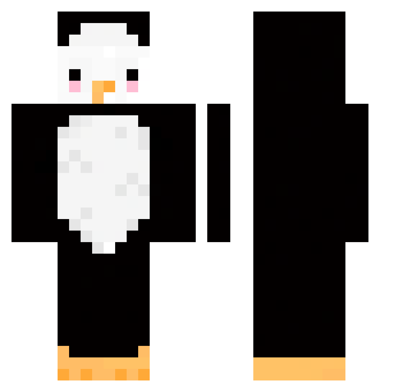 Slodziak_MC Minecraft skin, front and back view