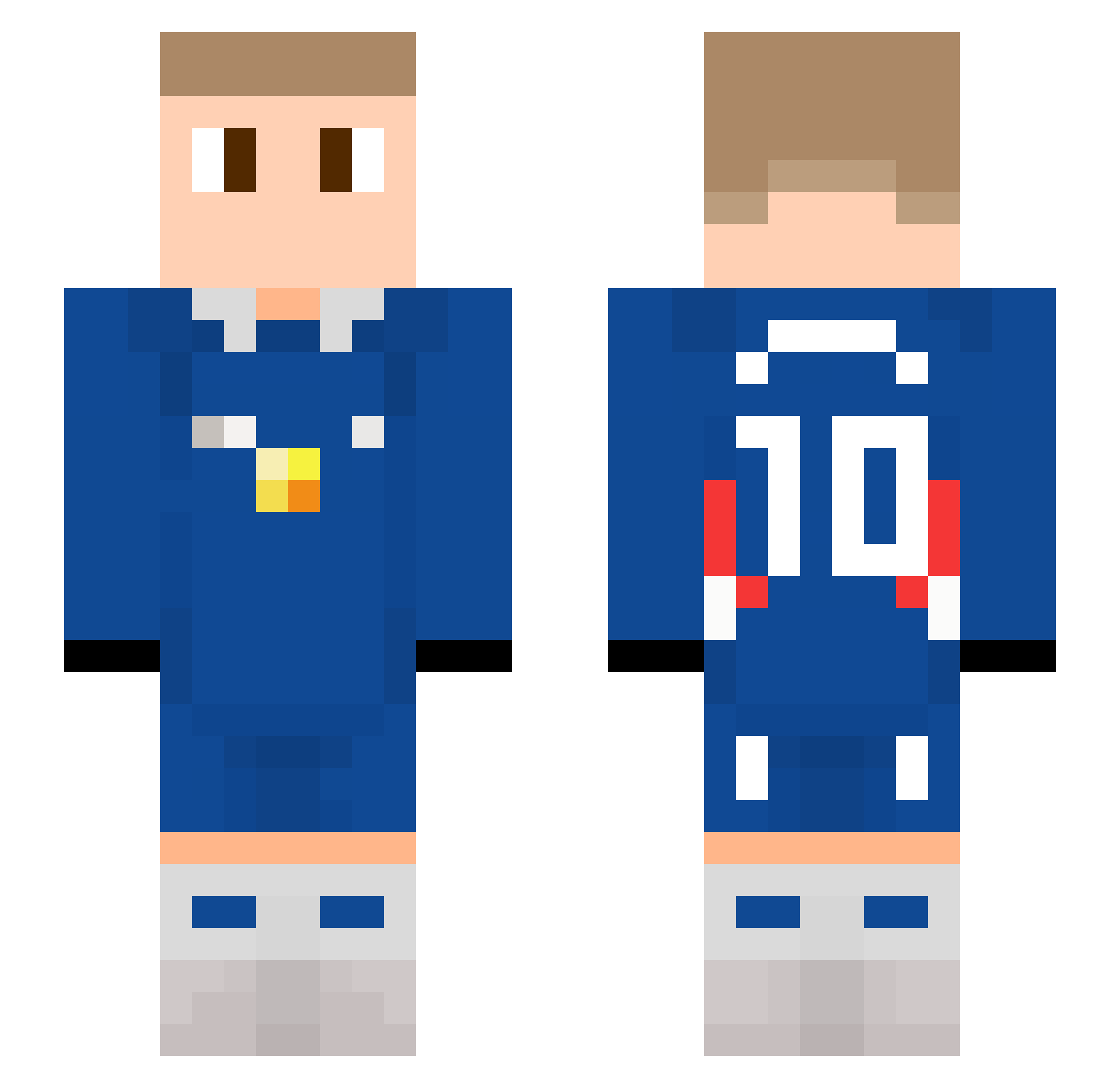 d_d0brn Minecraft skin, front and back view