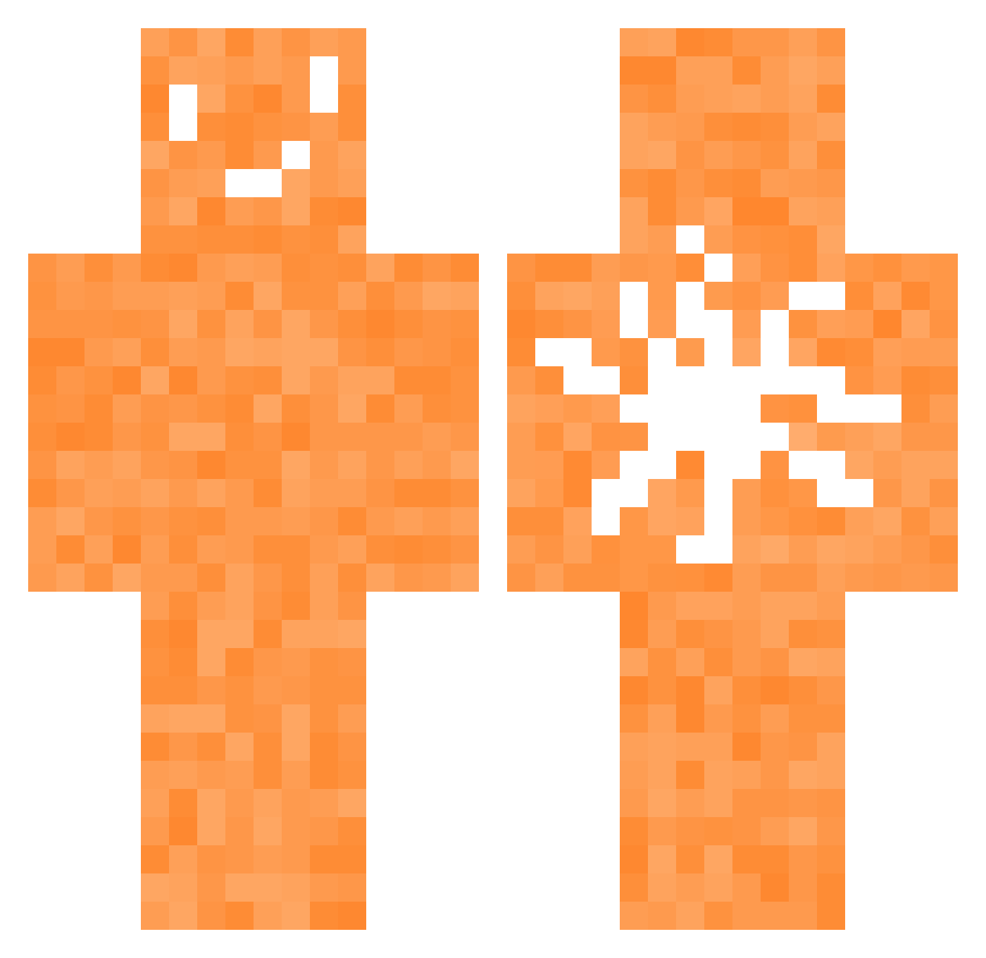 qqwm1ka Minecraft skin, front and back view