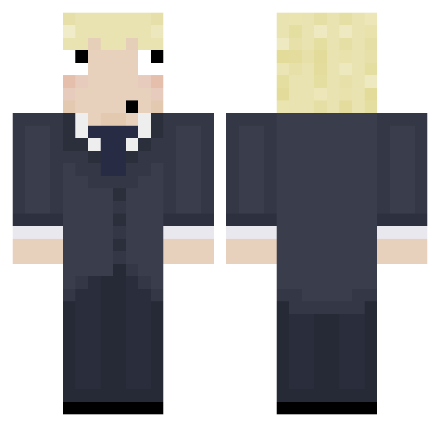 golompx Minecraft skin, front and back view