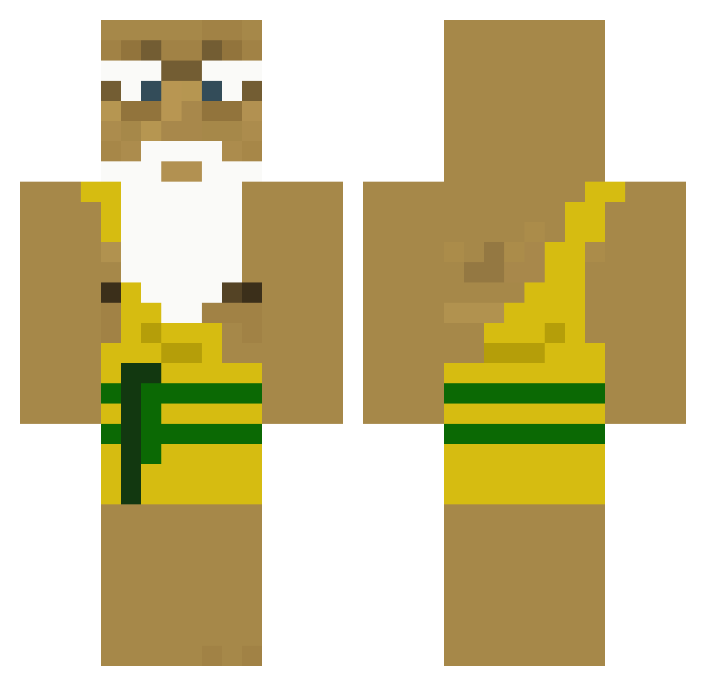 valithrian Minecraft skin, front and back view