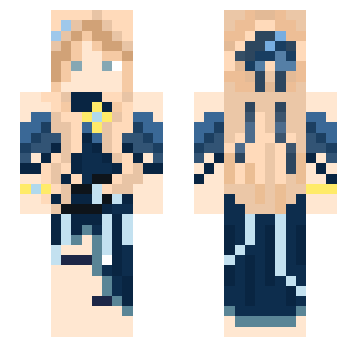 Imaginaire0425 Minecraft skin, front and back view