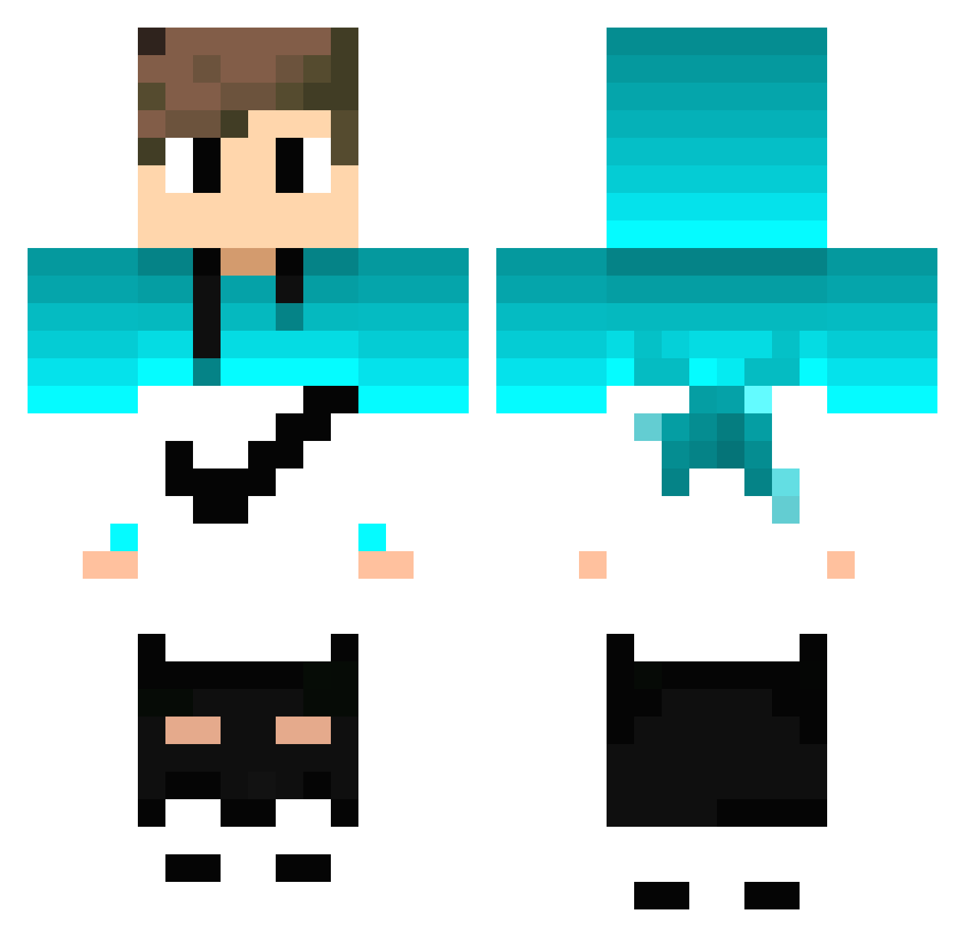 BielandAleix Minecraft skin, front and back view