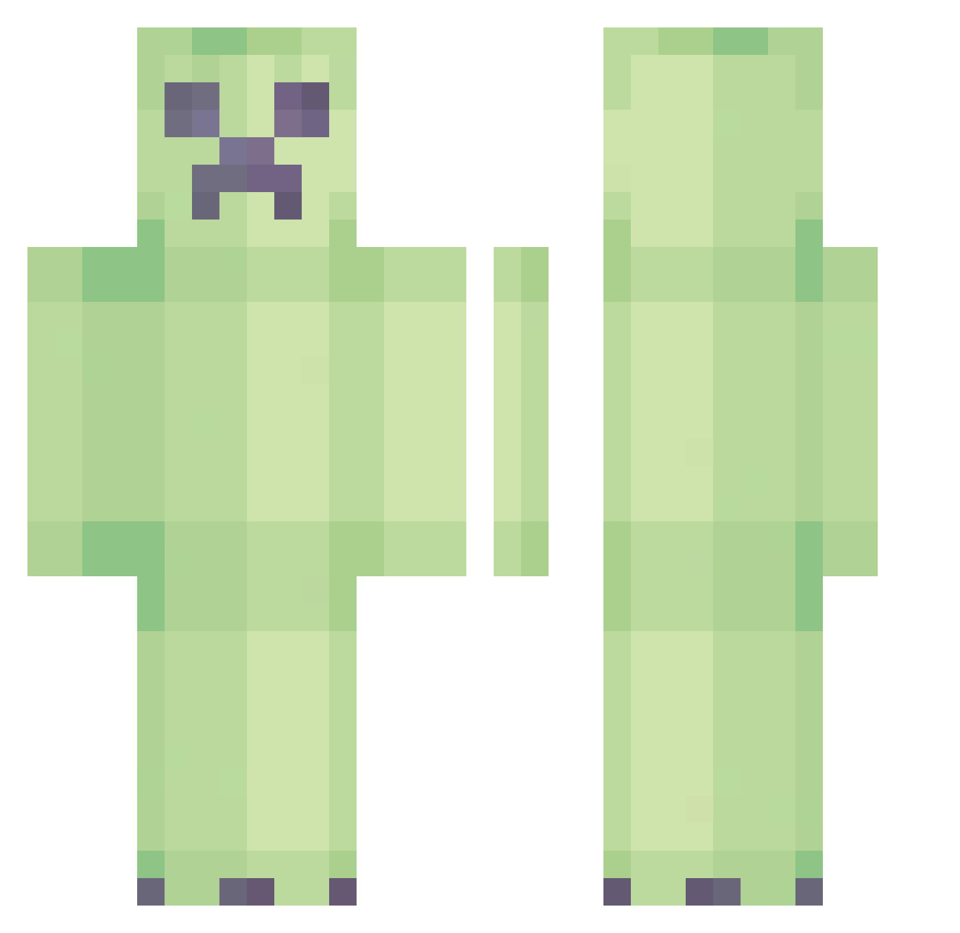 TRZ_Qero Minecraft skin, front and back view