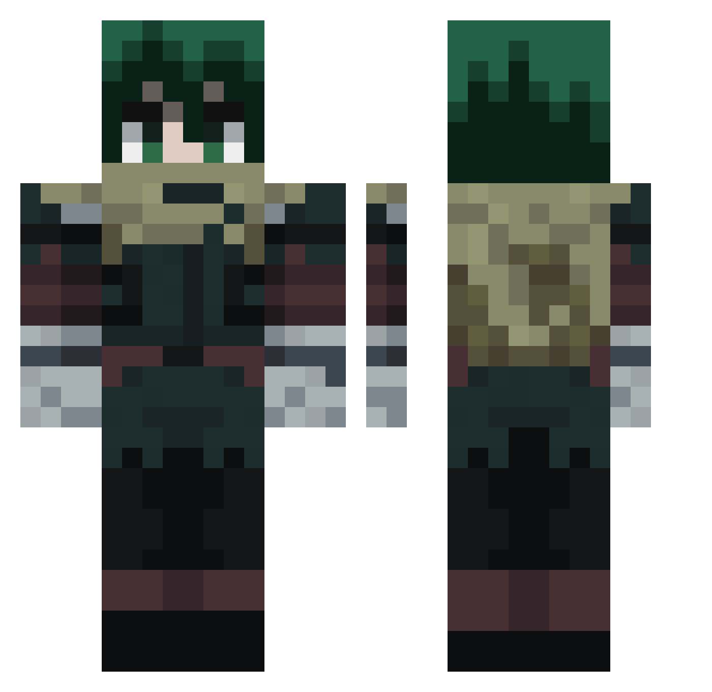 _JusTBarT_ Minecraft skin, front and back view