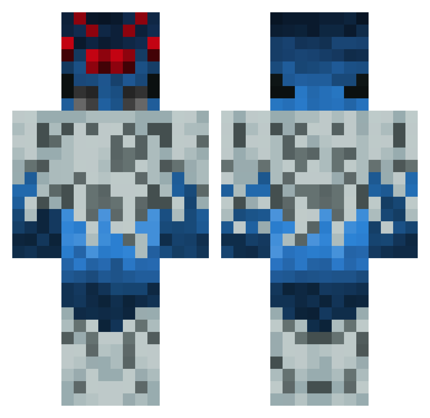 ZolixdHun Minecraft skin, front and back view