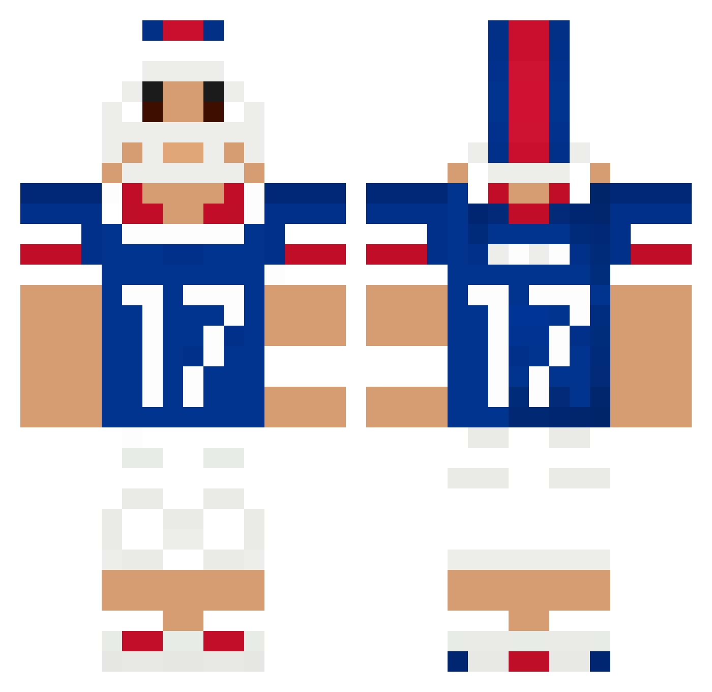 ericisgoated Minecraft skin, front and back view