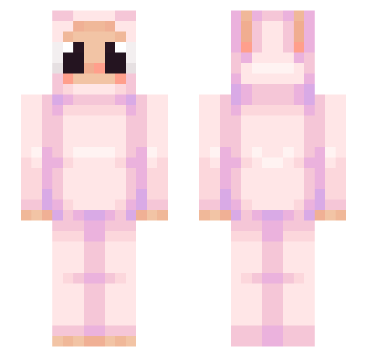 therosarz Minecraft skin, front and back view