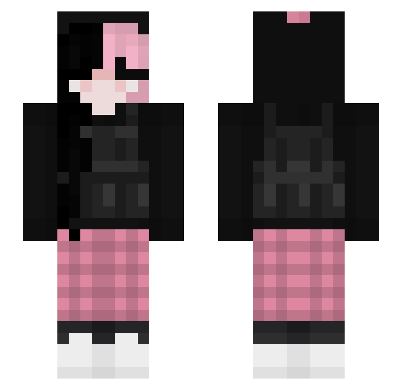MintySesh Minecraft skin, front and back view