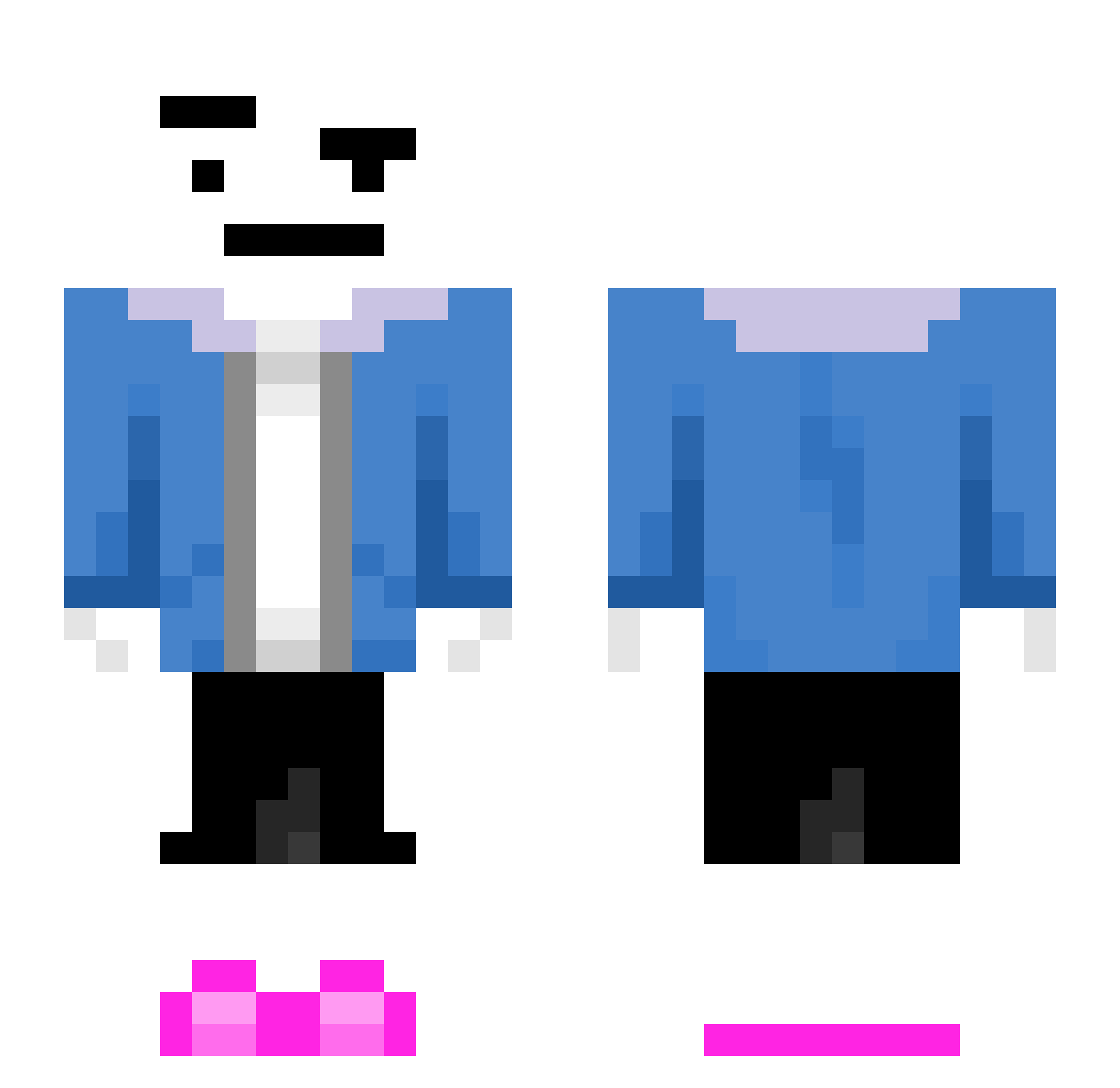 KZ_buddy Minecraft skin, front and back view