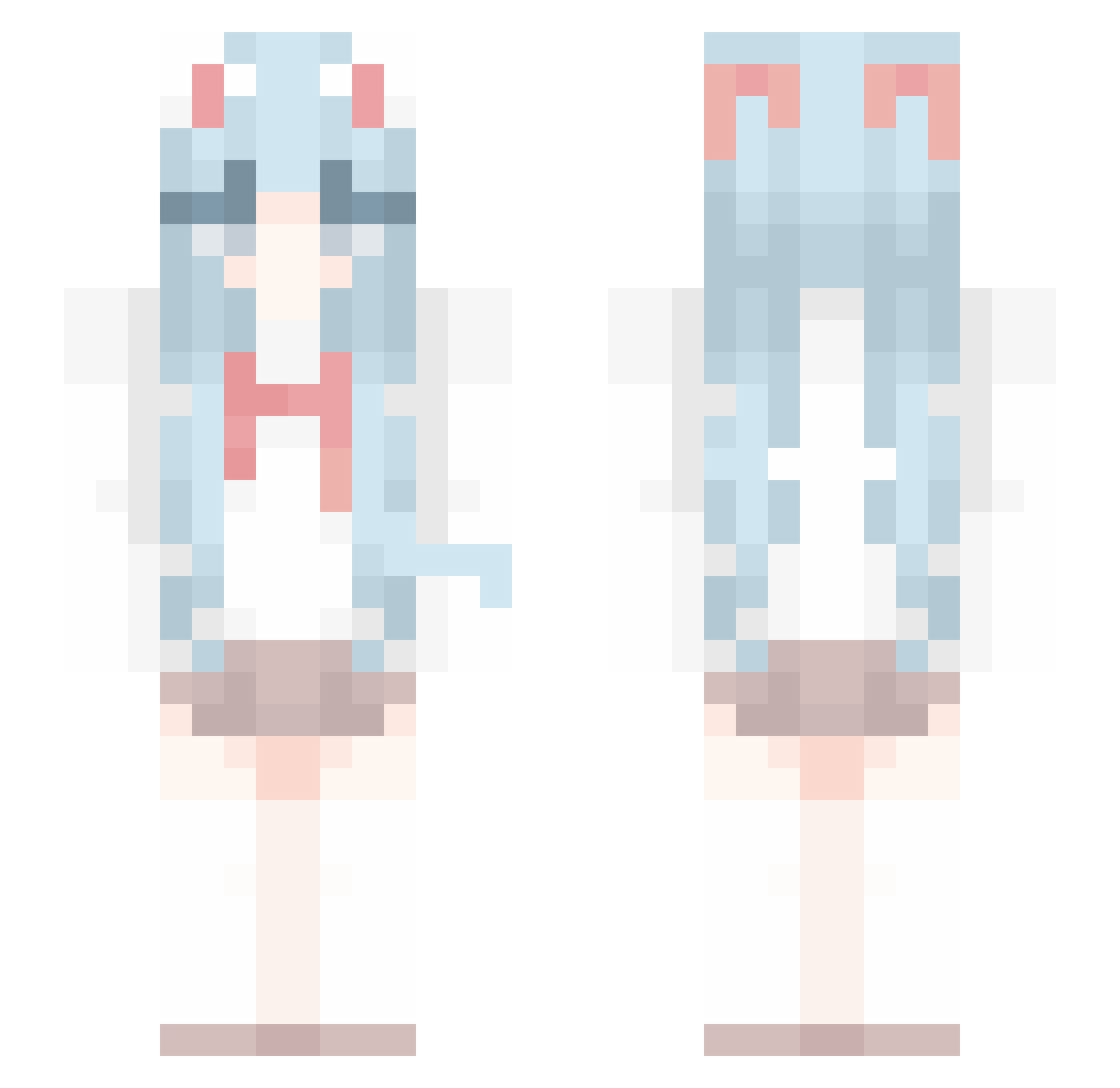 Stardust_Your Minecraft skin, front and back view