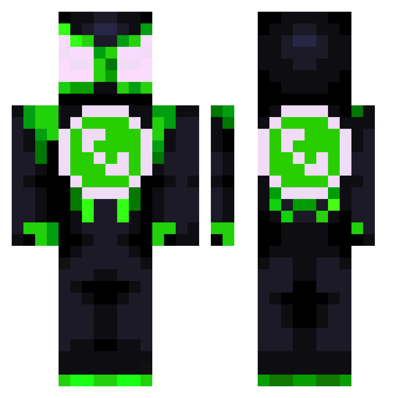 Freeen_ Minecraft skin, front and back view