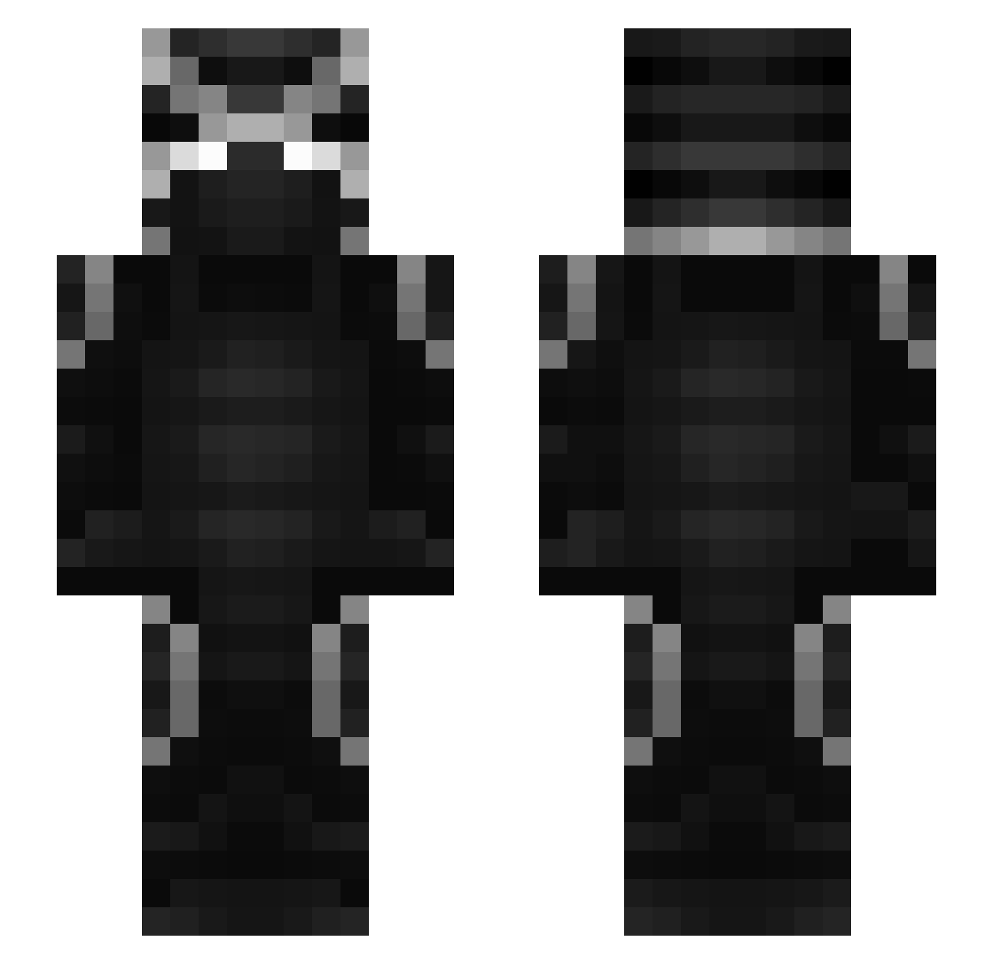 SgtHarmony Minecraft skin, front and back view