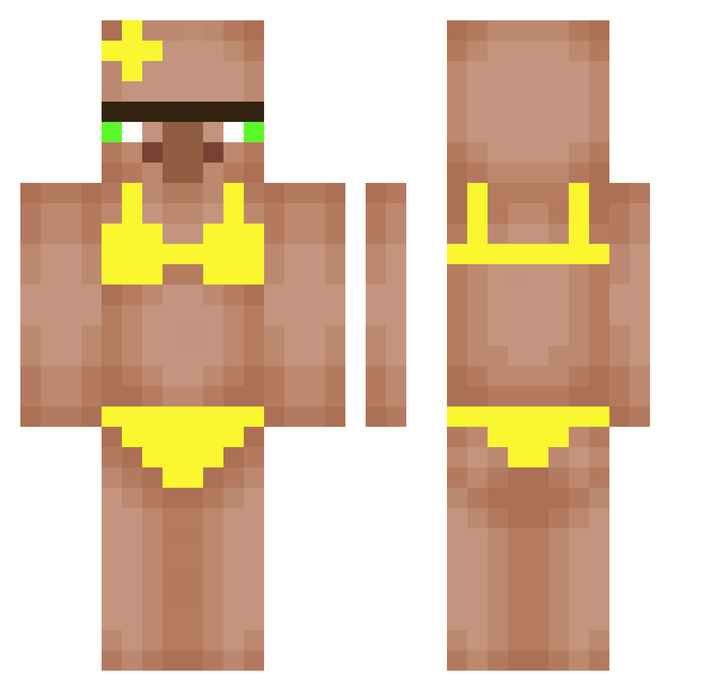 SINDRX12 Minecraft skin, front and back view