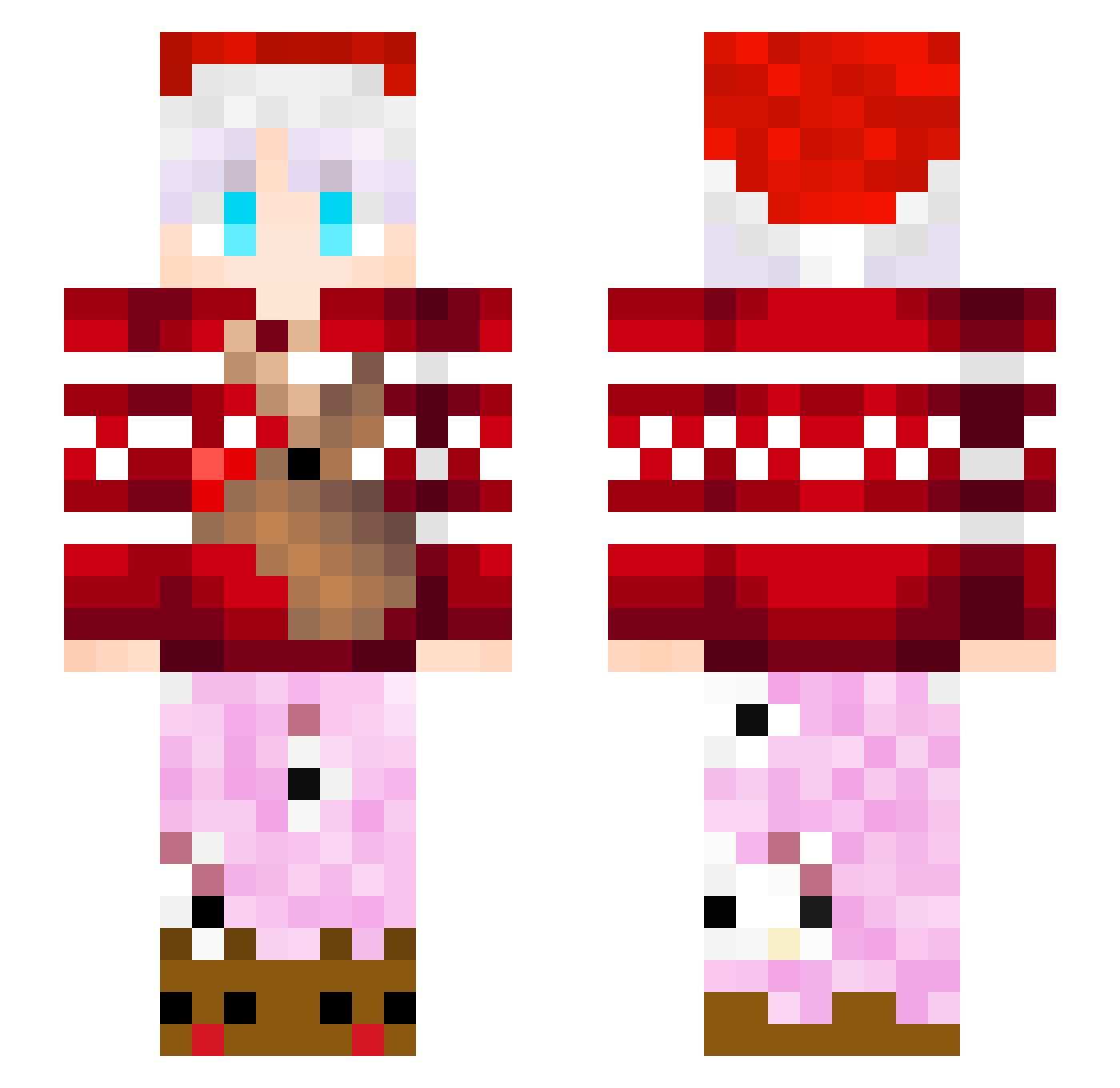 sanhalo25 Minecraft skin, front and back view