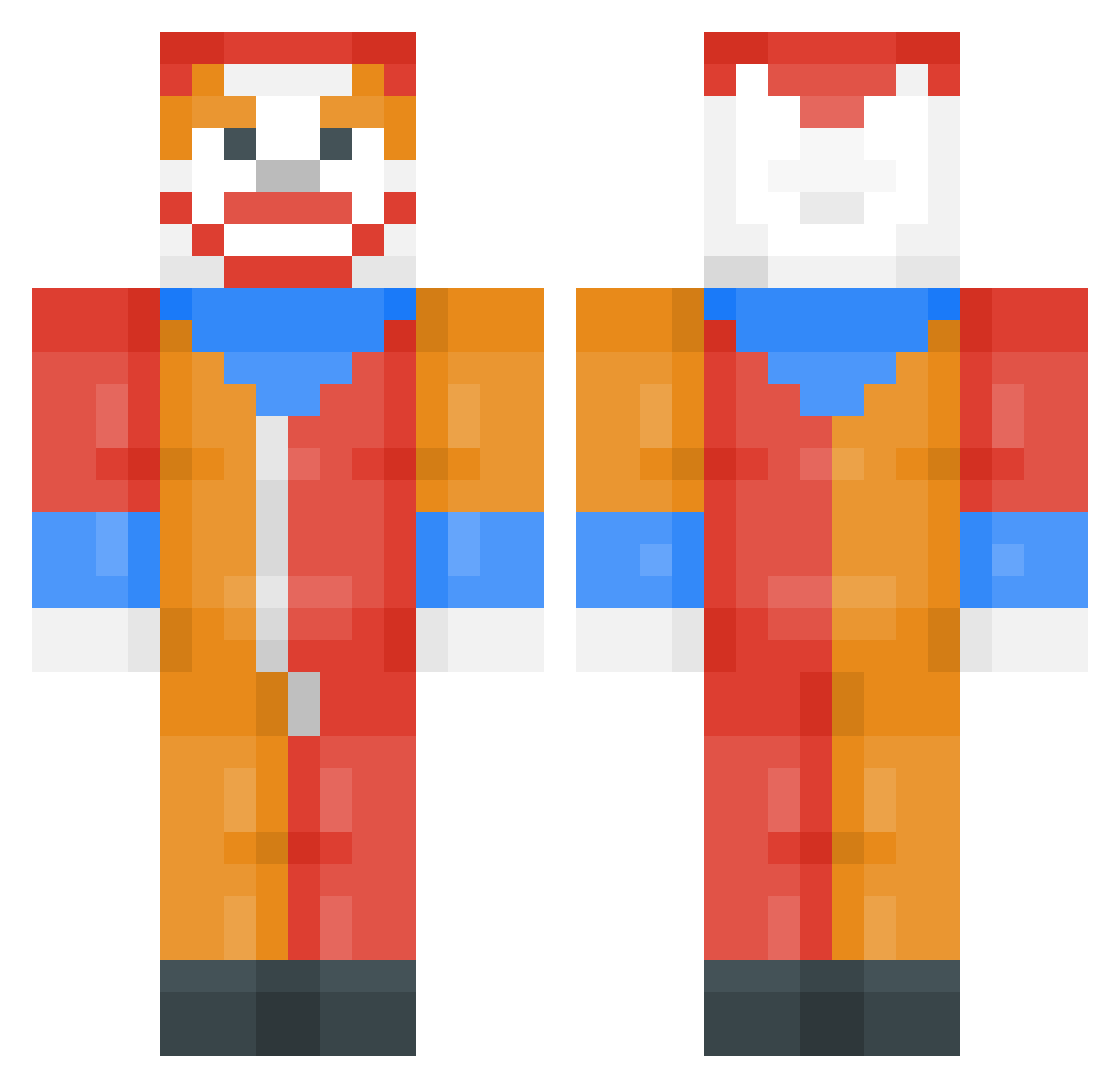 829_ Minecraft skin, front and back view